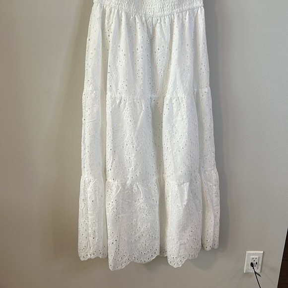 Simplee Off Shoulder Ruffle Trim Schiffy Dress - Picture 3 of 11